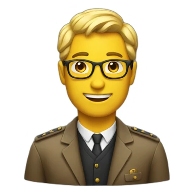 emoji genius sticker