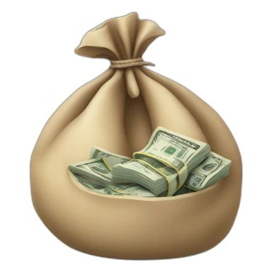 overloaded money bag sticker