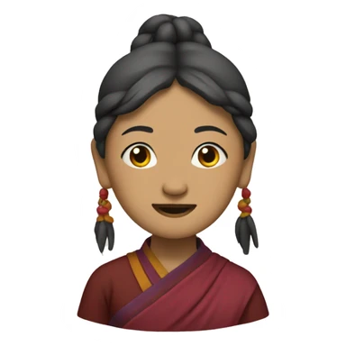 tibetan woman named Drolma emoji sticker