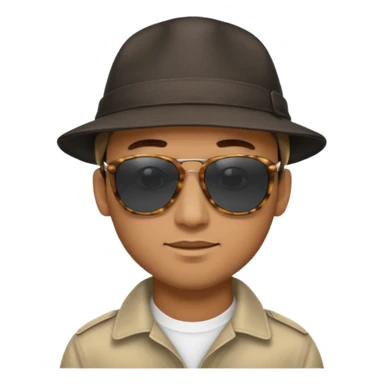 The man stands sideways sticker