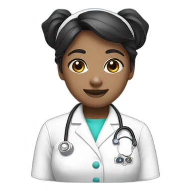 a panda nurse sticker