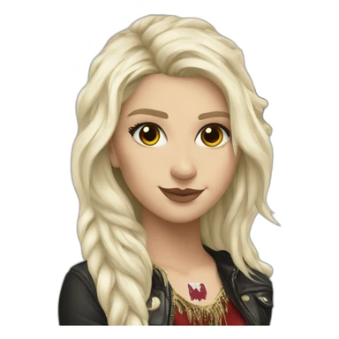 ke$ha with a Latvian flag sticker