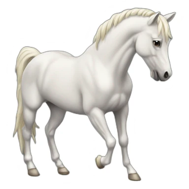 Cheval qui saute sticker