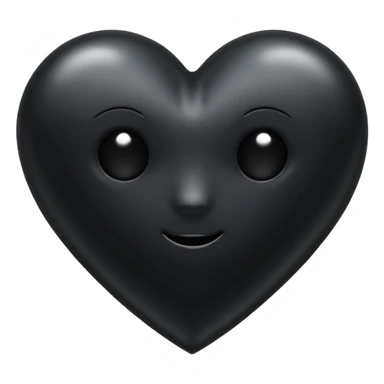 💞Bu emoji gibi olsun ama kalpler siyah olsun sticker