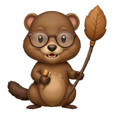 spectacled beaver sticker