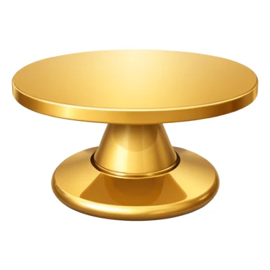 gold futuristic round table sticker