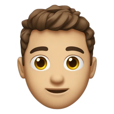 Chico gamer moreno con ojos marrones sticker