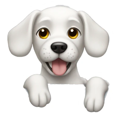 Dog in a car sticker