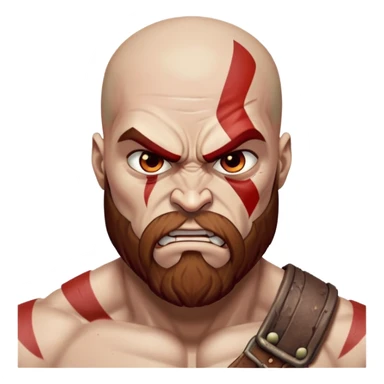 rage kratos WTF sticker