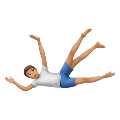 Laying down with feet up in the air sticker