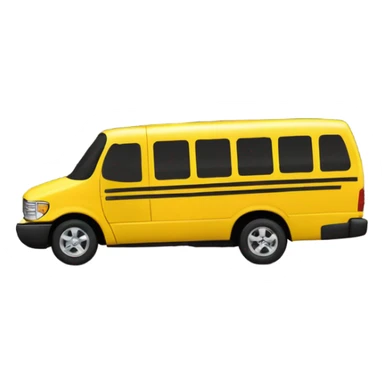 Minivan school bus sticker