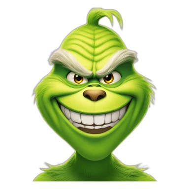 The Grinch grinning sticker