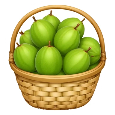 A small basket of guava fruits sticker