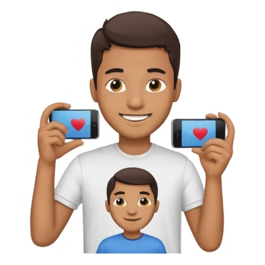 jovem pardo filmando sticker