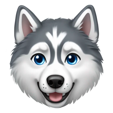 Fluffy husky sticker