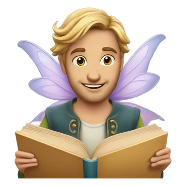 Fairy tale book sticker