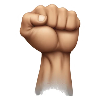 An emoji of a muscular arm flexing, emphasizing the bicep with a defined and strong appearance sticker