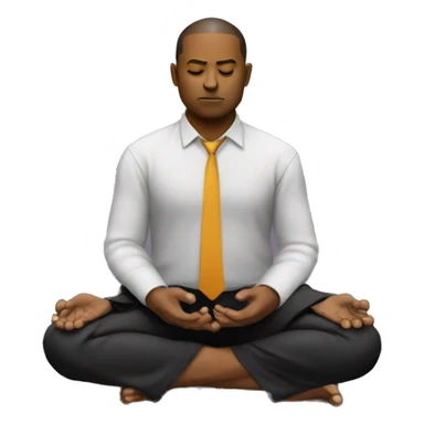 crypto trader meditates sticker