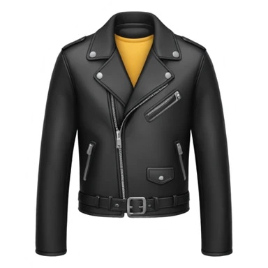 Black leather jacket sticker