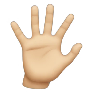 Letter J hand sticker