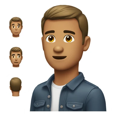 Guy with neck pimples sticker