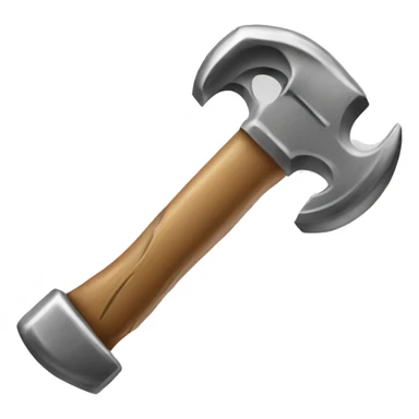 hammer and wrench crossed over each other sticker