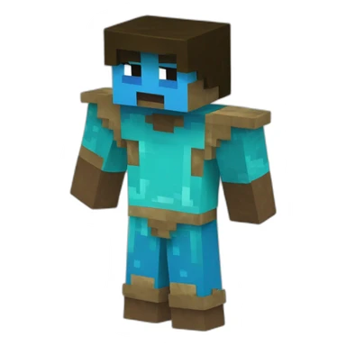 Accelotte bleu minecraft sticker