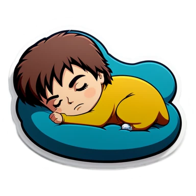 Rambo sleeping sticker