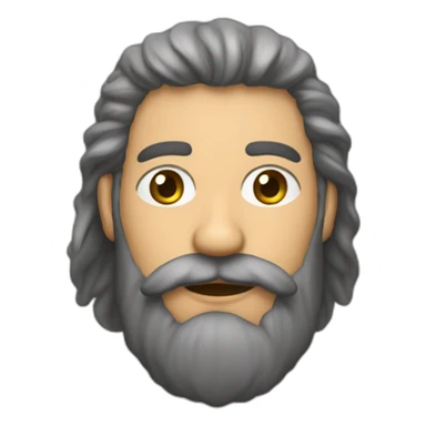 necesito un emoji con mi cara. Soy caucásico, ojos almendrados, tengo la barba muy cortita blanca y el cabello tambíen muy corto, entrecano.  sticker