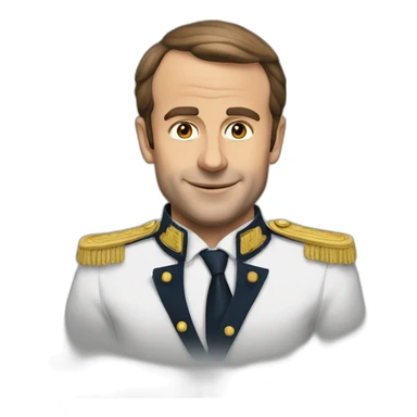 Macron sur ours sticker