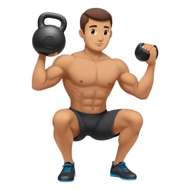 guy Kettlebell Exercises sticker