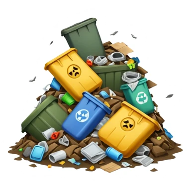 trash tiny sticker