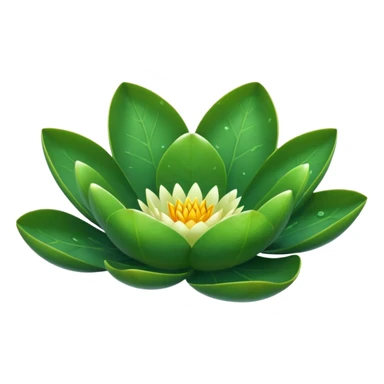 Round water lily leaf sticker