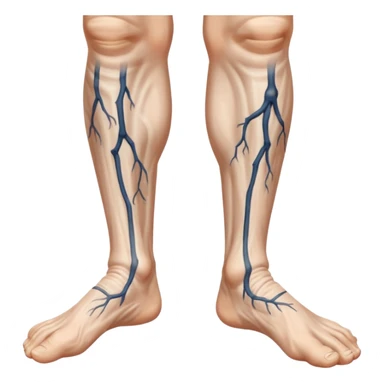 old peoples legs with veins showing sticker