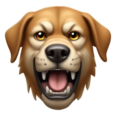 Big mean scary viscous dog sticker
