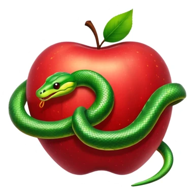 Snake apple sticker