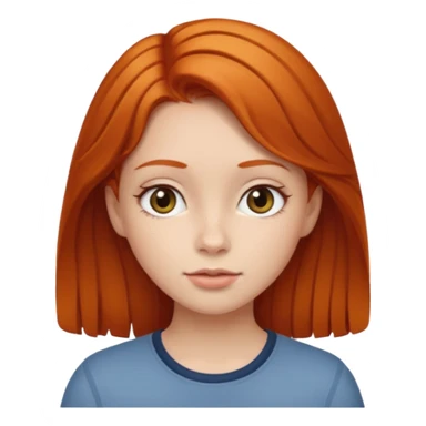 Girl with ginger hair  sticker