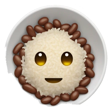Rice and beans sticker