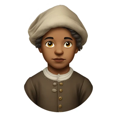 18th century peasant boy without headdress photorealistic serious sticker