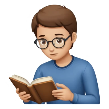 lendo um livro sticker