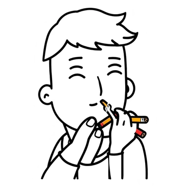 Smoking bud sticker
