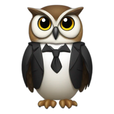 James Bond owl sticker