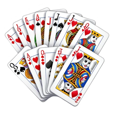 Canasta card game with wild cards and jokers sticker