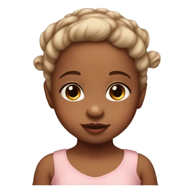 Little baby girl with bunny ears  sticker