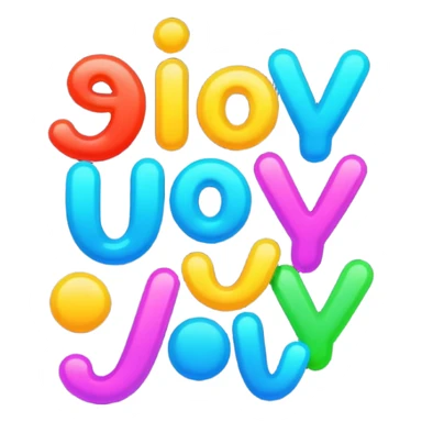 Joy text sticker