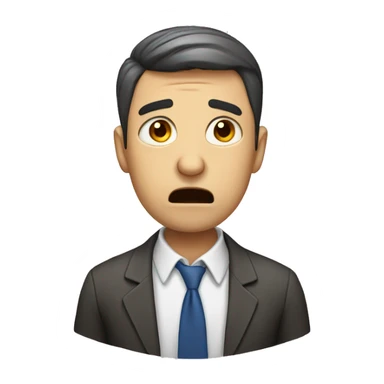 male teacher crying sticker