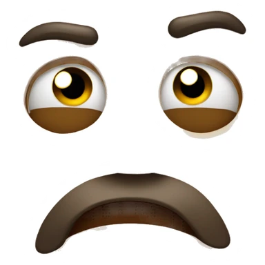 Annoyed funny face  sticker