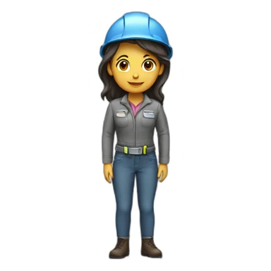 girl engineer sticker