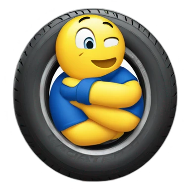michelin logo with a tire sticker