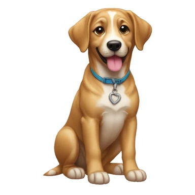 Un chien a reçu un cadeau  sticker